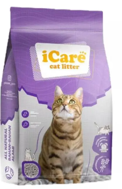 iCare חול מתגבש לחתולים בניחוח לוונדר 25 ליטר
