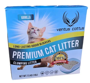 חול מתגבש VENTUS CATTUS עם ריח וניל 10 ליטר