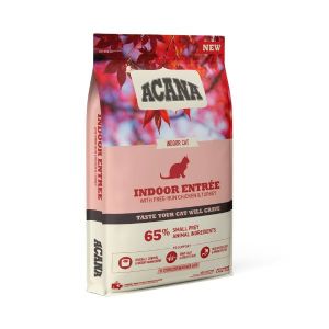 Acana אקאנה אינדור מזון יבש לחתולים מכל הסוגים ובכל הגילאים מבשר עוף, דגים והודו 4.54 ק"ג