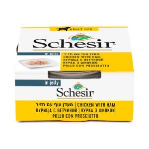 Schesir שזיר מעדן עוף עם חזיר לכלב בג'לי 150 גר'