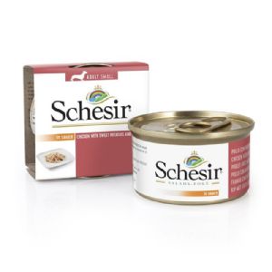 Schesir שזיר מעדן לכלב עוף עם בטטה וגזר 85 גר'