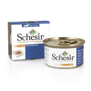 Schesir שזיר מעדן לכלב דגי אוקיינוס עם טונה 85 ג'