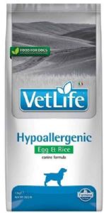 Vetlife וטלייף היפואלרגני ביצה ואורז כלב 12 ק"ג
