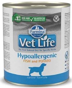 Vetlife וטלייף שימורים היפואלרגני דג תפו"א 300ג'